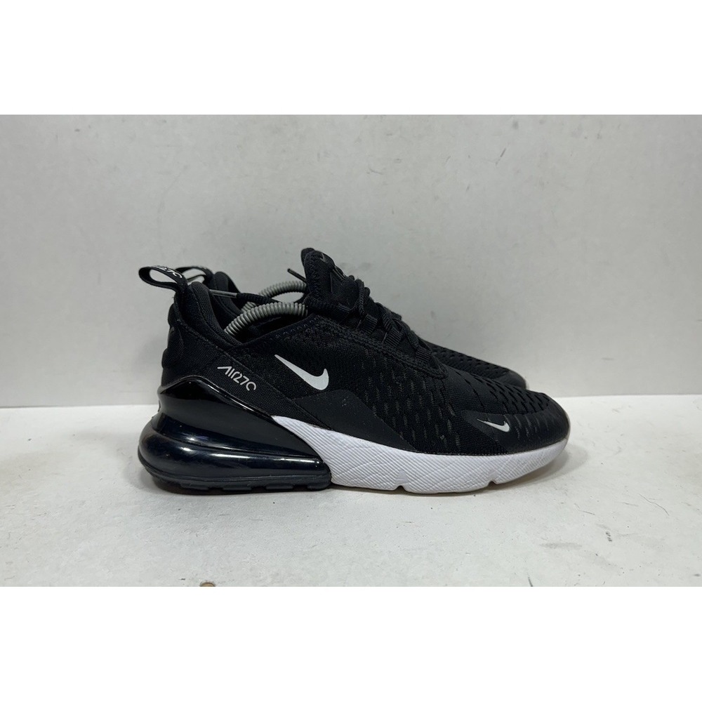 Nike Air Max 270 GS Black White 943345-001 Women's Size 6 / 4.5Y Shoes